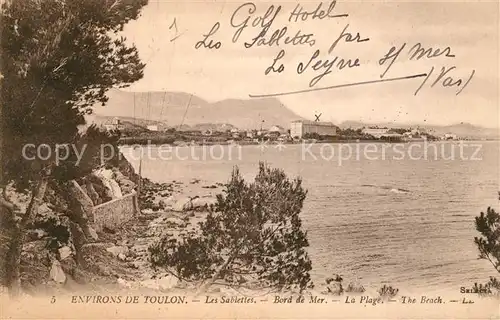AK / Ansichtskarte Toulon Var Les Sablettes Bord de Mer Plage Beach Kat. Toulon