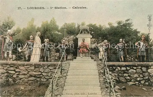AK / Ansichtskarte Lourdes Hautes Pyrenees Station Calvaire Kat. Lourdes