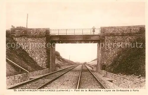 AK / Ansichtskarte Saint Vincent des Landes Pont de la Madeleine Kat. Saint Vincent des Landes