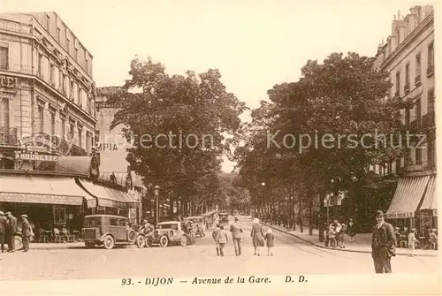 AK / Ansichtskarte Dijon Cote d Or Avenue de la Gare Kat. Dijon