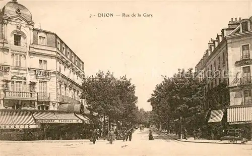 AK / Ansichtskarte Dijon Cote d Or Rue de la Gare Kat. Dijon