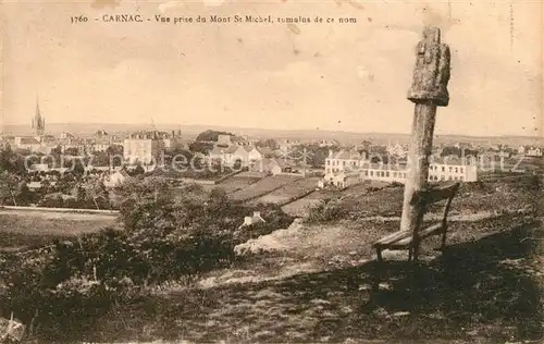AK / Ansichtskarte Carnac Morbihan Vue prise du Mont St. Michel