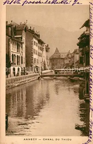 AK / Ansichtskarte Annecy Haute Savoie Canal du Thiou Kat. Annecy