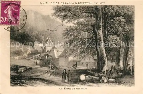 AK / Ansichtskarte Grande Chartreuse Entree du monastere Kat. Saint Pierre de Chartreuse