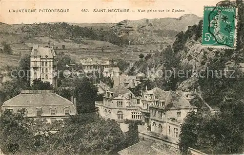 AK / Ansichtskarte Saint Nectaire Puy de Dome Vue prise sur le Casino Kat. Saint Nectaire