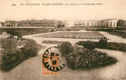 AK / Ansichtskarte Deauville Plage Fleurie Casino et Normandy Hotel Kat. Deauville