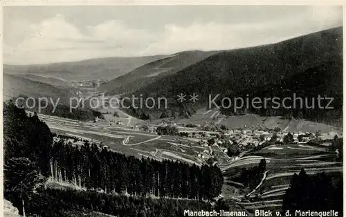 AK / Ansichtskarte Manebach Blick von Marienquelle Kat. Ilmenau