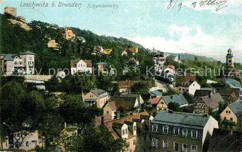 AK / Ansichtskarte Loschwitz Schwebebahn Kat. Dresden