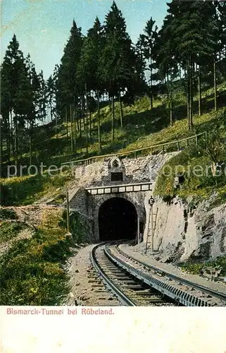 AK / Ansichtskarte Ruebeland Harz Bismarcktunnel Eisenbahn