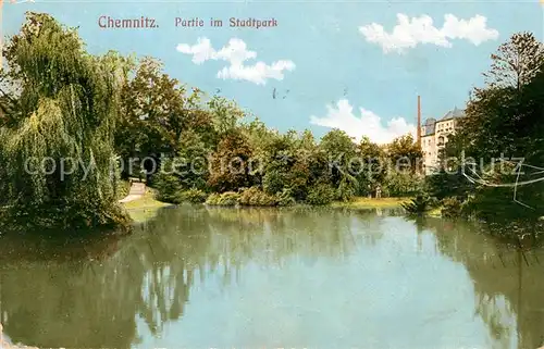 AK / Ansichtskarte Chemnitz Stadtpark Kat. Chemnitz