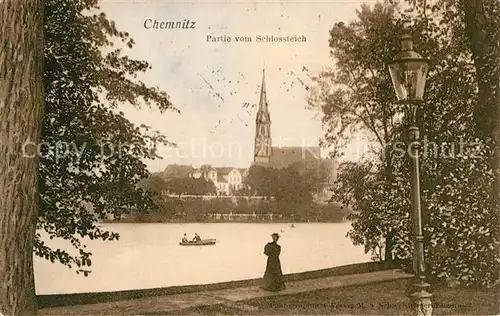 AK / Ansichtskarte Chemnitz Schlossteich Kat. Chemnitz