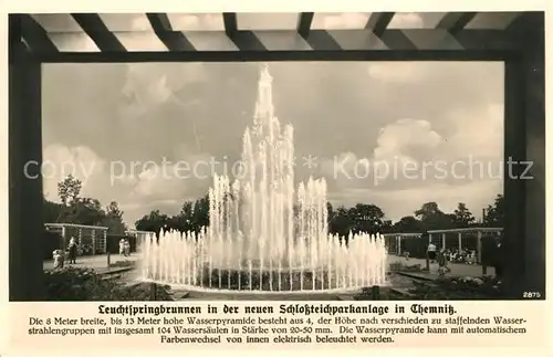 AK / Ansichtskarte Chemnitz Leuchtspringbrunnen Kat. Chemnitz