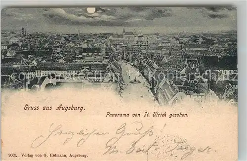 AK / Ansichtskarte Augsburg Panorama Mondschein Kat. Augsburg