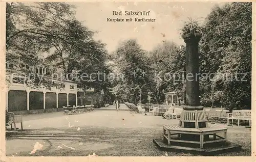 AK / Ansichtskarte Bad Salzschlirf Kurplatz mit Kurtheater Kat. Bad Salzschlirf