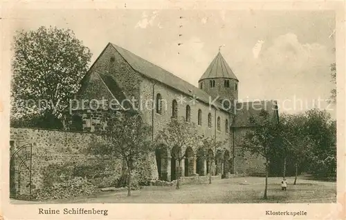 AK / Ansichtskarte Schiffenberg Giessen Ruine Klosterkapelle Kat. Giessen