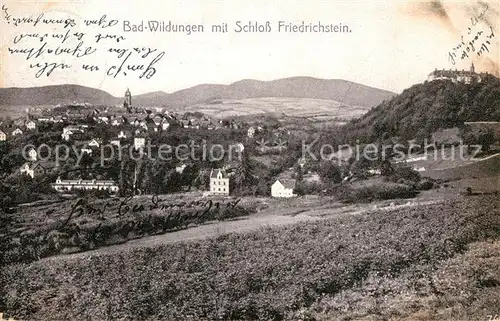 AK / Ansichtskarte Bad Wildungen Schloss mit Friedrichstein Kat. Bad Wildungen