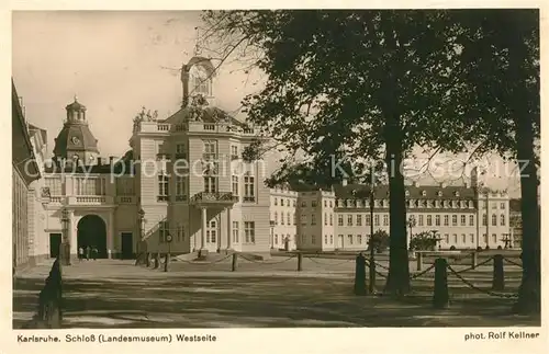 AK / Ansichtskarte Karlsruhe Baden Schloss Landesmuseum 