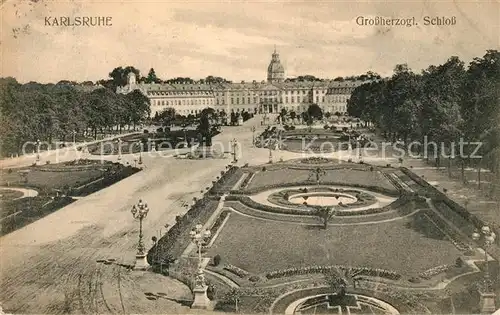 AK / Ansichtskarte Karlsruhe Baden Grossherzogliches Schloss