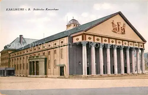 AK / Ansichtskarte Karlsruhe Baden Konzerthaus
