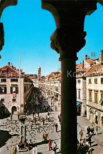 AK / Ansichtskarte Dubrovnik Ragusa Marktplatz Kat. Dubrovnik