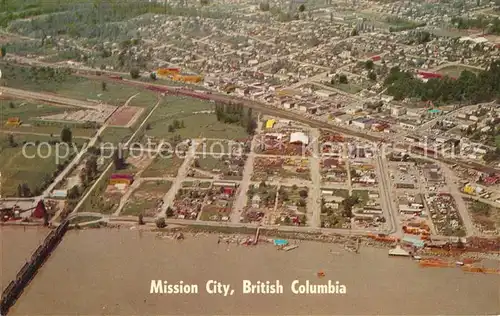 AK / Ansichtskarte Mission British Columbia City Fliegeraufnahme Kat. Mission
