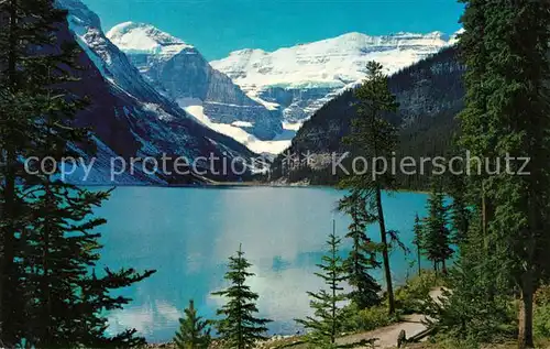 AK / Ansichtskarte Lake Louise and Victoria Glacier Kat. Banff Nationalpark