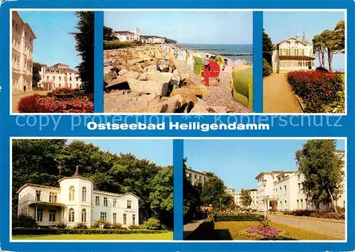 AK / Ansichtskarte Heiligendamm Ostseebad Maxim Gorki Haus Strand Haus Weimer und Dresden Dr Vogel Strasse Kat. Bad Doberan