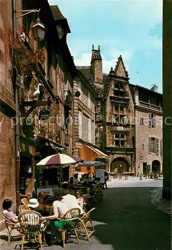 AK / Ansichtskarte Sarlat en Perigord Rue de la Liberte et Maison de la Boetie