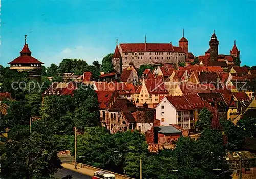 AK / Ansichtskarte Nuernberg Blick zur Burg Kat. Nuernberg