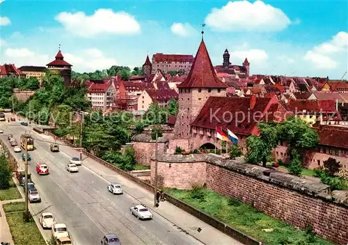 AK / Ansichtskarte Nuernberg Westtorgraben mit Burgblick Kat. Nuernberg