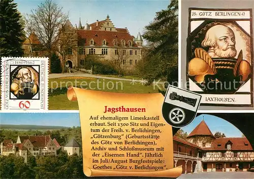 AK / Ansichtskarte Jagsthausen Jagst Goetzenburg Goetz von Berlichingen Kat. Schoental