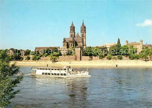AK / Ansichtskarte Magdeburg Dom Fahrgastschiff Kat. Magdeburg
