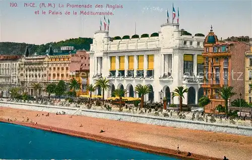 AK / Ansichtskarte Nice Alpes Maritimes Promenade des Anglais Palais de la Mediterrannee Kat. Nice