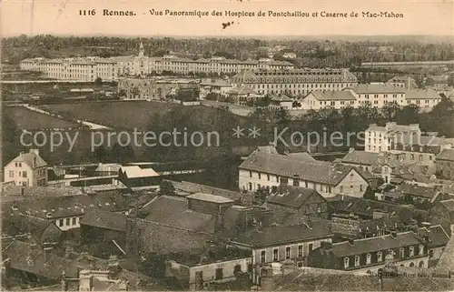 AK / Ansichtskarte Rennes des Hospices de Pontchaillou et Caserne de Mac Mahon Kat. Rennes