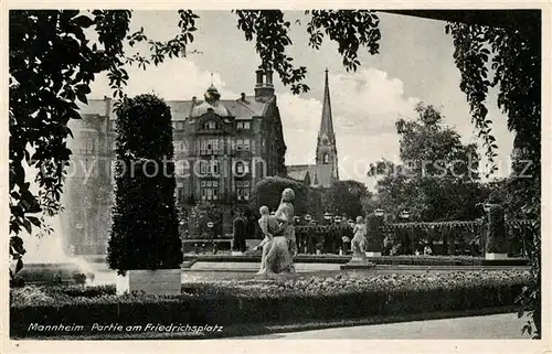 AK / Ansichtskarte Mannheim am Friedrichsplatz Kat. Mannheim