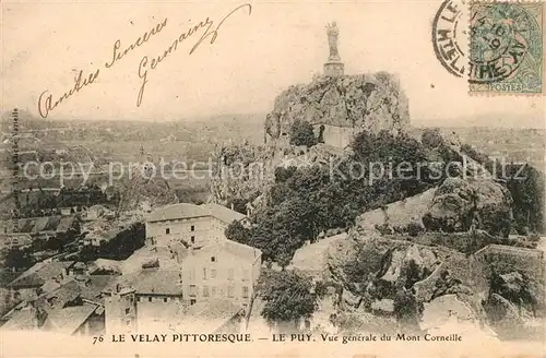 AK / Ansichtskarte Le Puy en Velay Vue generale du Mont Corneille Kat. Le Puy en Velay