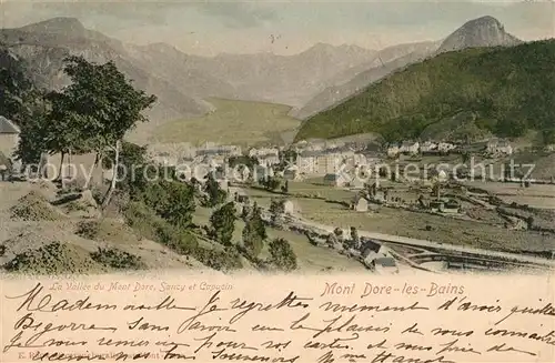 AK / Ansichtskarte Mont Dore Les Bains Panorama Vallee du Mont Dore Sancy et Capucin Kat. Clermont Ferrand
