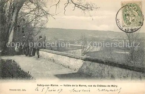 AK / Ansichtskarte Saacy sur Marne Vallee de la Marne vue du Chateau de Mery Kat. Saacy sur Marne