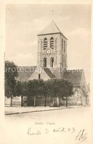 AK / Ansichtskarte Saacy sur Marne Eglise Kat. Saacy sur Marne