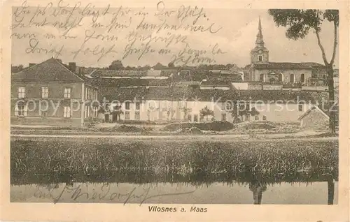 AK / Ansichtskarte Vilosnes Haraumont Maas Ufer Blick zur Kirche Kat. Vilosnes Haraumont