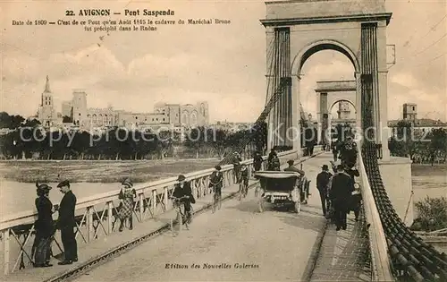 AK / Ansichtskarte Avignon Vaucluse Pont Suspendu Kat. Avignon