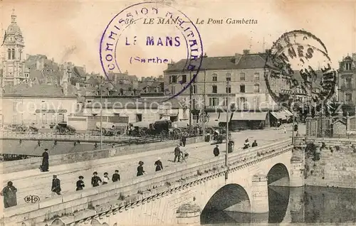 AK / Ansichtskarte Le Mans Sarthe Pont Gambetta Kat. Le Mans