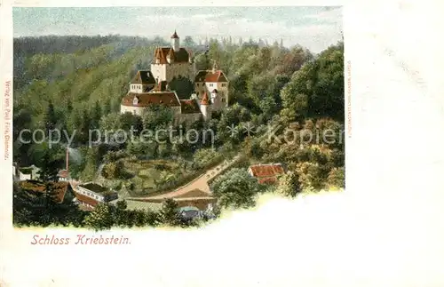 AK / Ansichtskarte Kriebstein Schloss Litho Kat. Kriebstein
