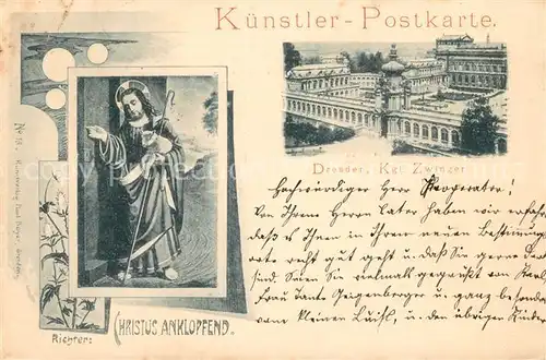 AK / Ansichtskarte Dresden Koeniglicher Zwinger Christus Figur Kat. Dresden Elbe