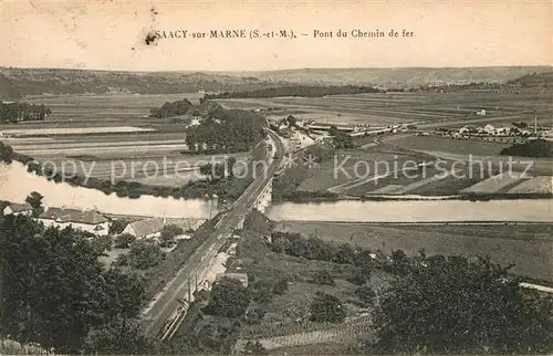 AK / Ansichtskarte Saacy sur Marne Pont du Chemin de fer Kat. Saacy sur Marne
