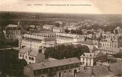 AK / Ansichtskarte Rennes Vue panoramique prise du Clocher de Notre Dame Kat. Rennes