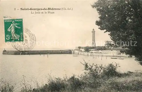 AK / Ansichtskarte Saint Georges de Didonne La Jetee et le Phare Kat. Saint Georges de Didonne