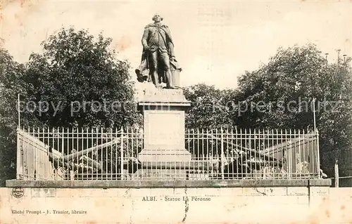 AK / Ansichtskarte Albi Tarn Statue La Perouse Monument Kat. Albi