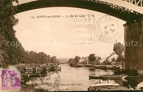 AK / Ansichtskarte Moret sur Loing Le Bas du Loing Pont Kat. Moret sur Loing