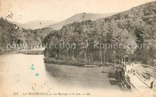AK / Ansichtskarte La Bourboule Le Barrage et le Lac Kat. La Bourboule